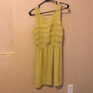 Yellow ruffled ModCloth dress